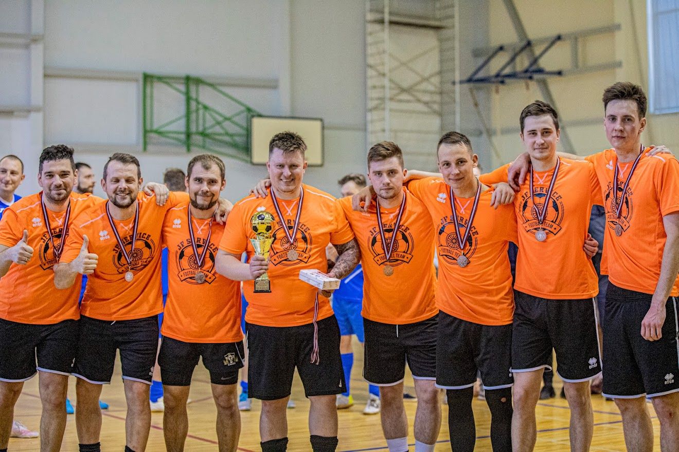 Jet Flight Service team made debut in Latvian Futsal Cup among aviation employees and proudly took 3rd place.